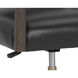 Keagan Cortina Black Leather Office Chair